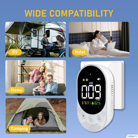 LSENLTY ideal for home safety, RVs, and hotel stays with versatile power options.