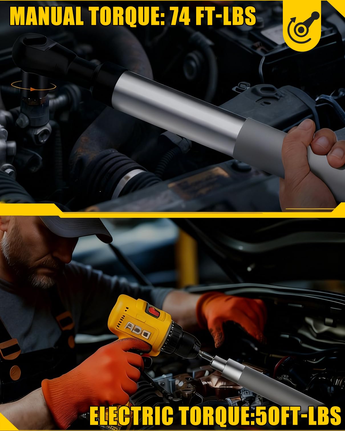 LSFYVM offset extension wrench angle head enables better access in confined spaces.