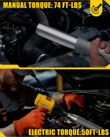 LSFYVM offset extension wrench angle head enables better access in confined spaces.