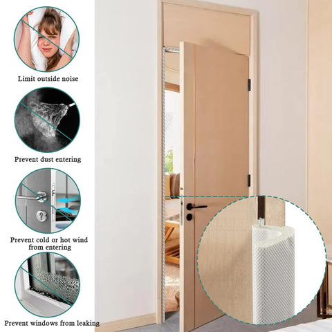 LSGCQ foam door seal with slot installation enables quick, tool-free fit.
