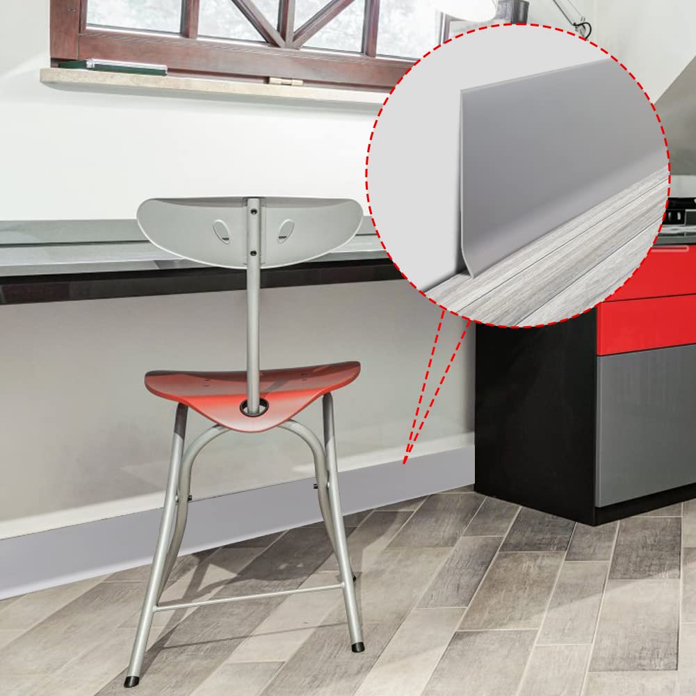 LSGCQ self-adhesive wall baseboard simplifies peel-and-stick setup on smooth surfaces.
