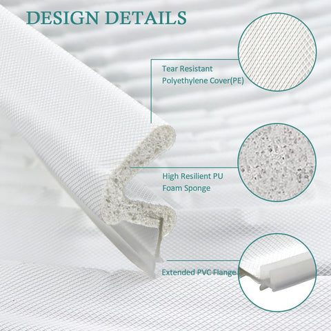 LSGCQ V-shaped design ensures stable contact with the door frame.