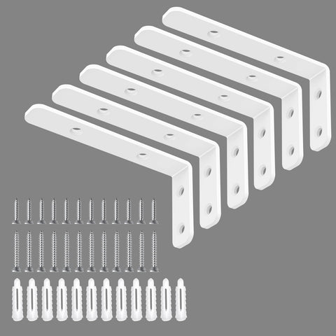 LSK 6-pack L bracket with 4x2 footprint provides sturdy shelf support up to 42 lb
