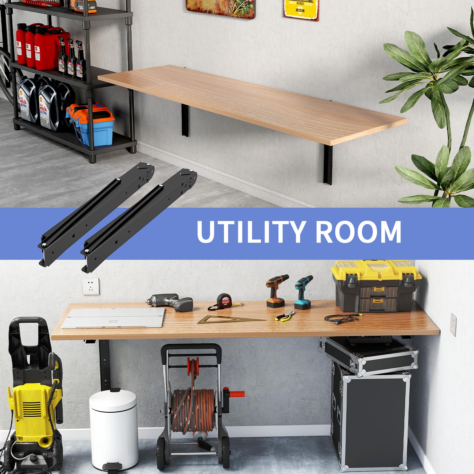 LSK compact storage ideas with folding brackets for DIY projects