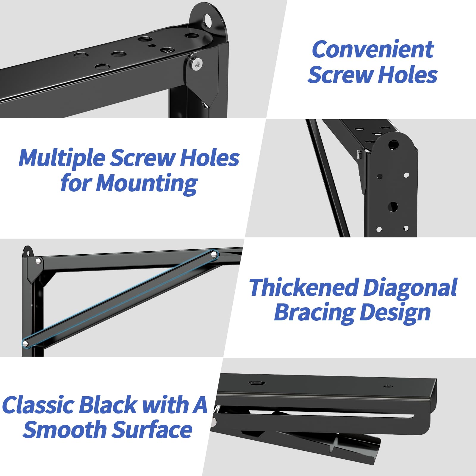 LSK space-saving garage shelf folded against wall