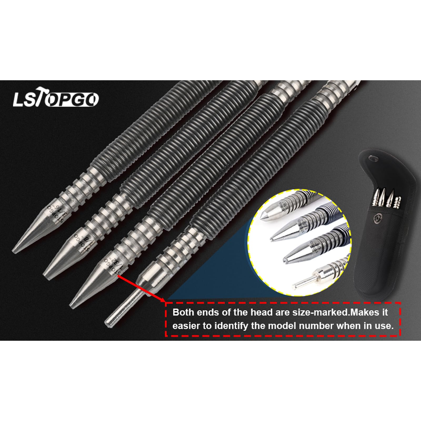 LSTOPGO portable set in belt clip highlighting on-the-job convenience.