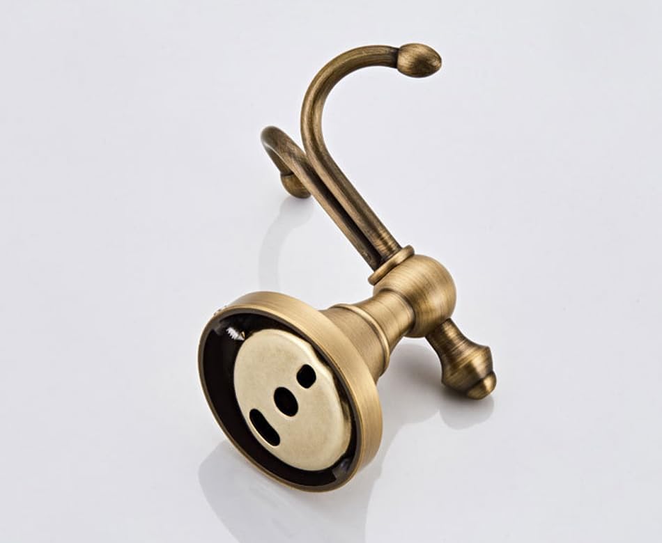 LSWYYP wall-mounted brass hook set for towels and garments.