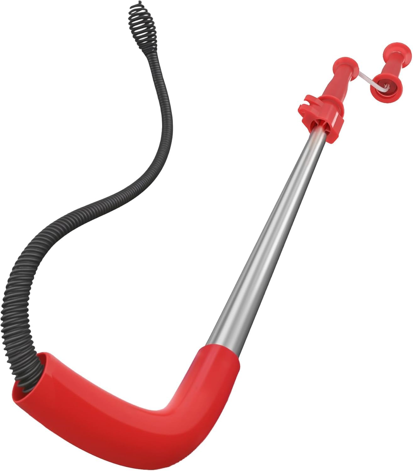 LTDTACTBAG K-3 toilet auger with bulb head for effective clog removal.