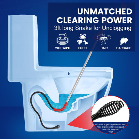 LTDTACTBAG stainless steel alloy construction for durable, reliable toilet unclogging.