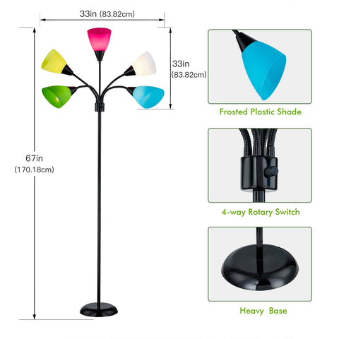 LTGSRC Medusa colorful shades add vibrant mood lighting