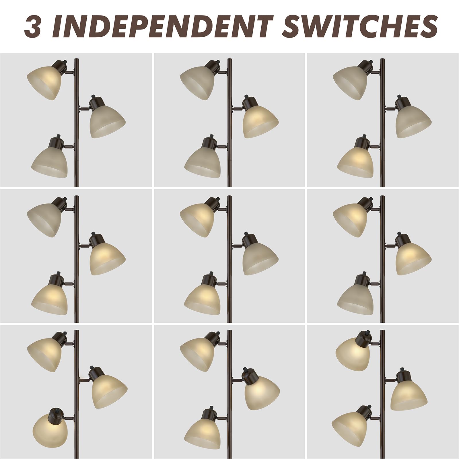 LTGSRC Modern Tree Floor Lamp is easy to assemble from top to base.