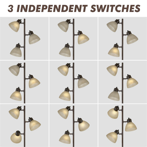 LTGSRC Modern Tree Floor Lamp is easy to assemble from top to base.