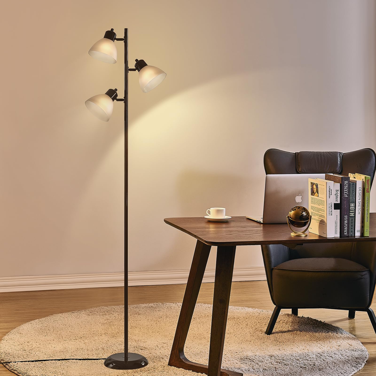 LTGSRC Modern Tree Floor Lamp features a sturdy base to prevent tipping.