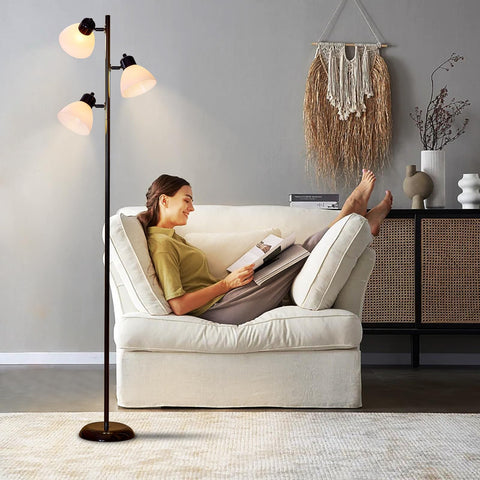 LTGSRC Versatile lamp complements living rooms and offices with modern decor.