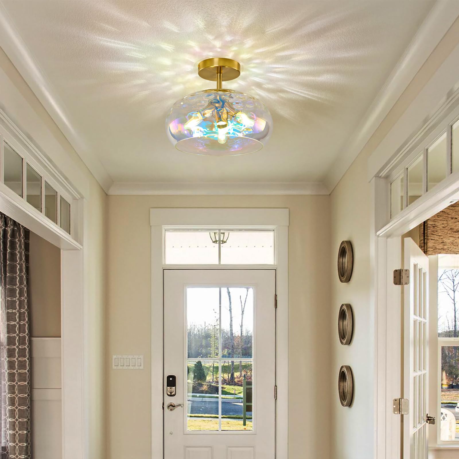 Luafac kitchen lighting highlights countertops with warm decorative flair.