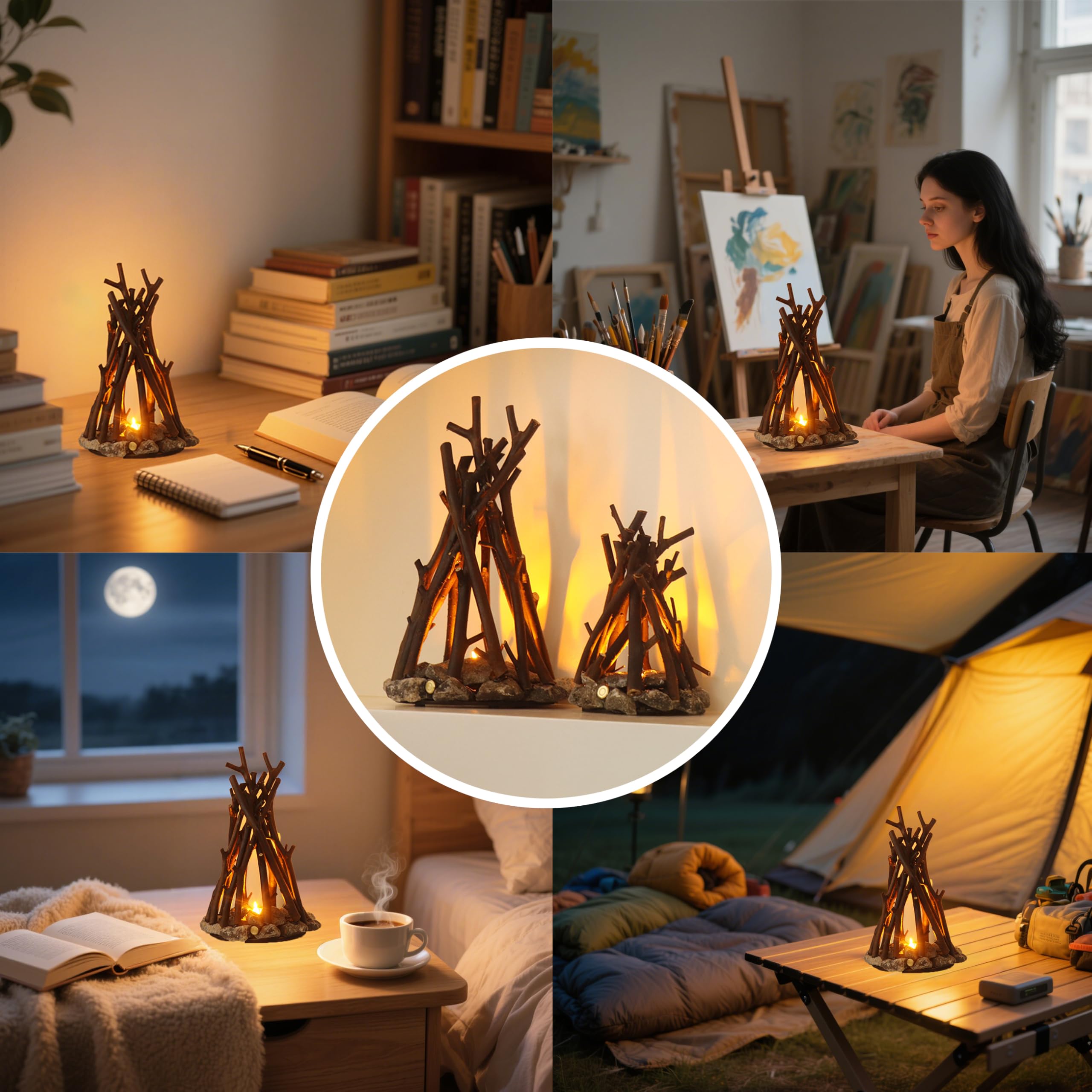 Lubocrat bedroom or office lamp provides soothing ambient lighting.