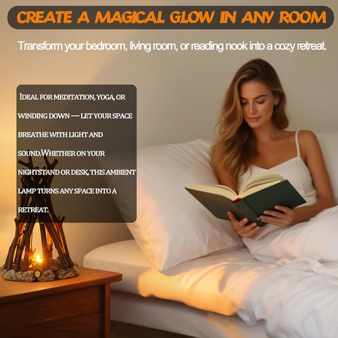 Lubocrat lamp with three dimmable modes for reading, sleep, and atmosphere.