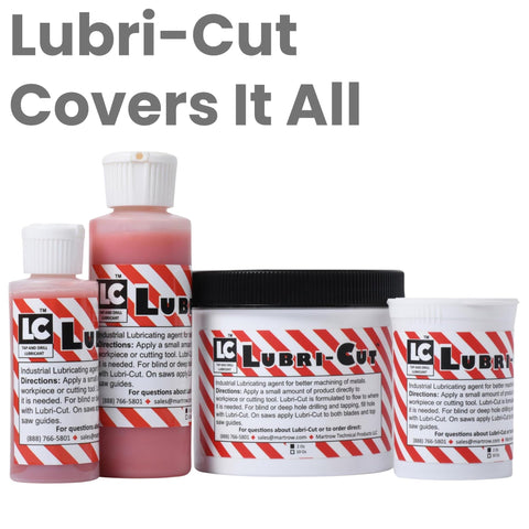 Eco-friendly beeswax-based Lubri-Cut reduces waste and misting in workshops