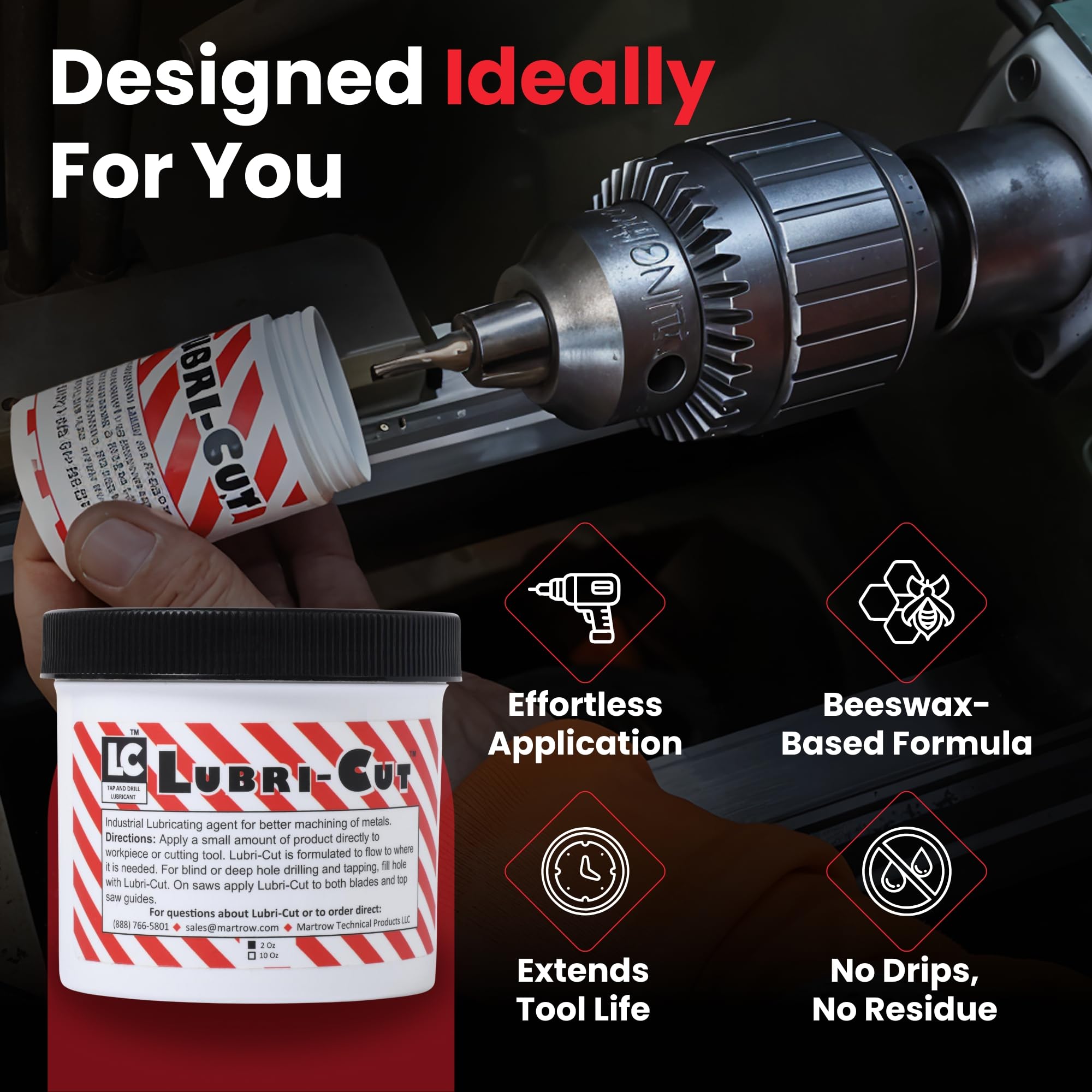 Lubri-Cut paste on a saw blade enables smoother cuts and longer blade life