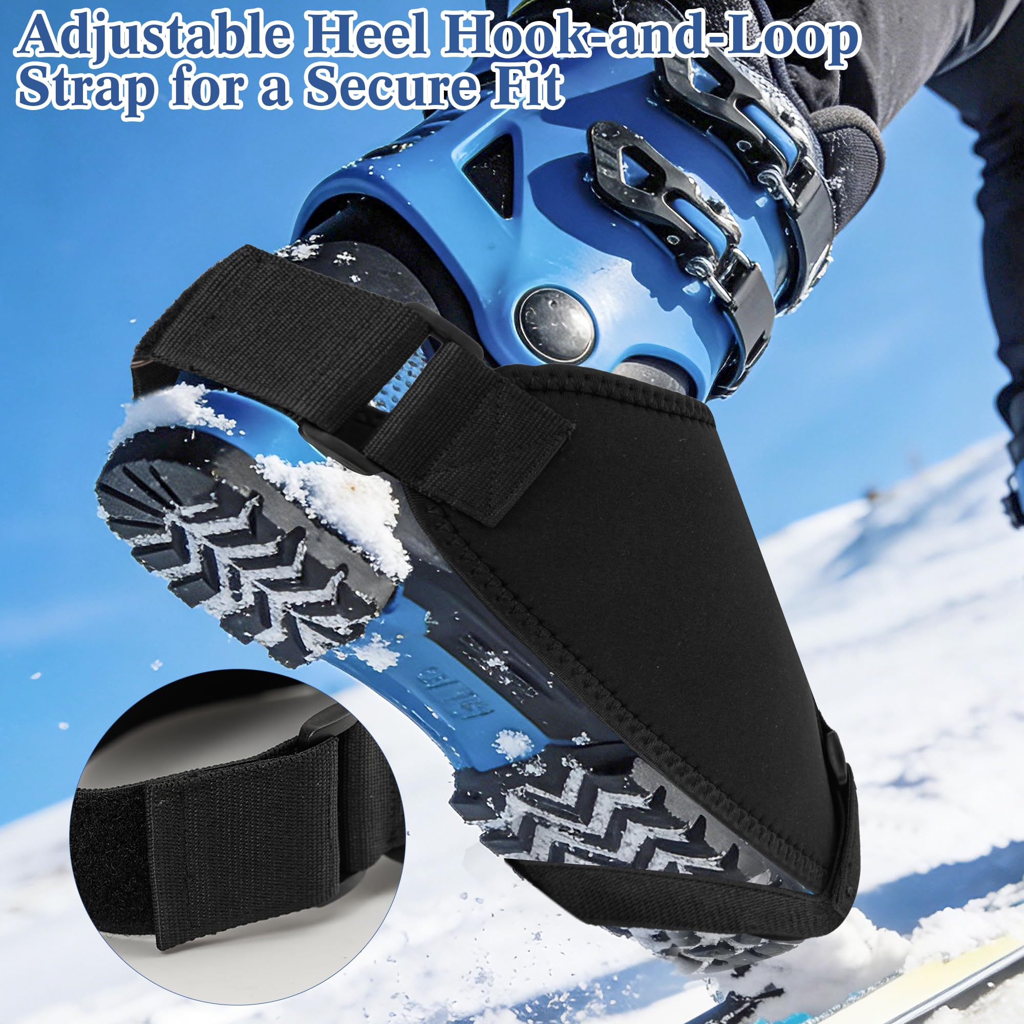LUCKIPLUS boot covers demonstrate durable, weatherproof protection in cold.