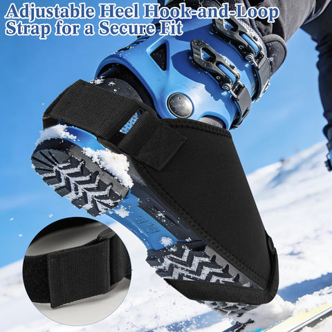 LUCKIPLUS boot covers demonstrate durable, weatherproof protection in cold.