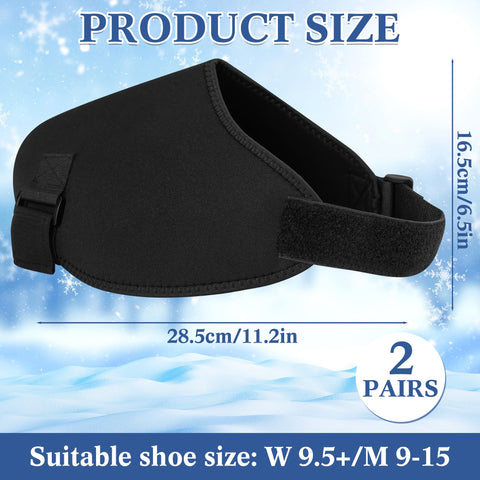 LUCKIPLUS ski boot gloves with removable toe straps for easy maintenance.
