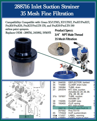 LUCKXUANYUAN 60 mesh filter captures debris for a cleaner coating