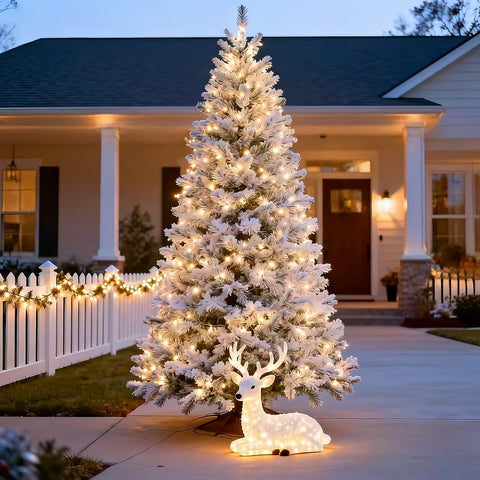 Lucky Shine indoor-outdoor use lighting for trees, patios, and gardens all year.