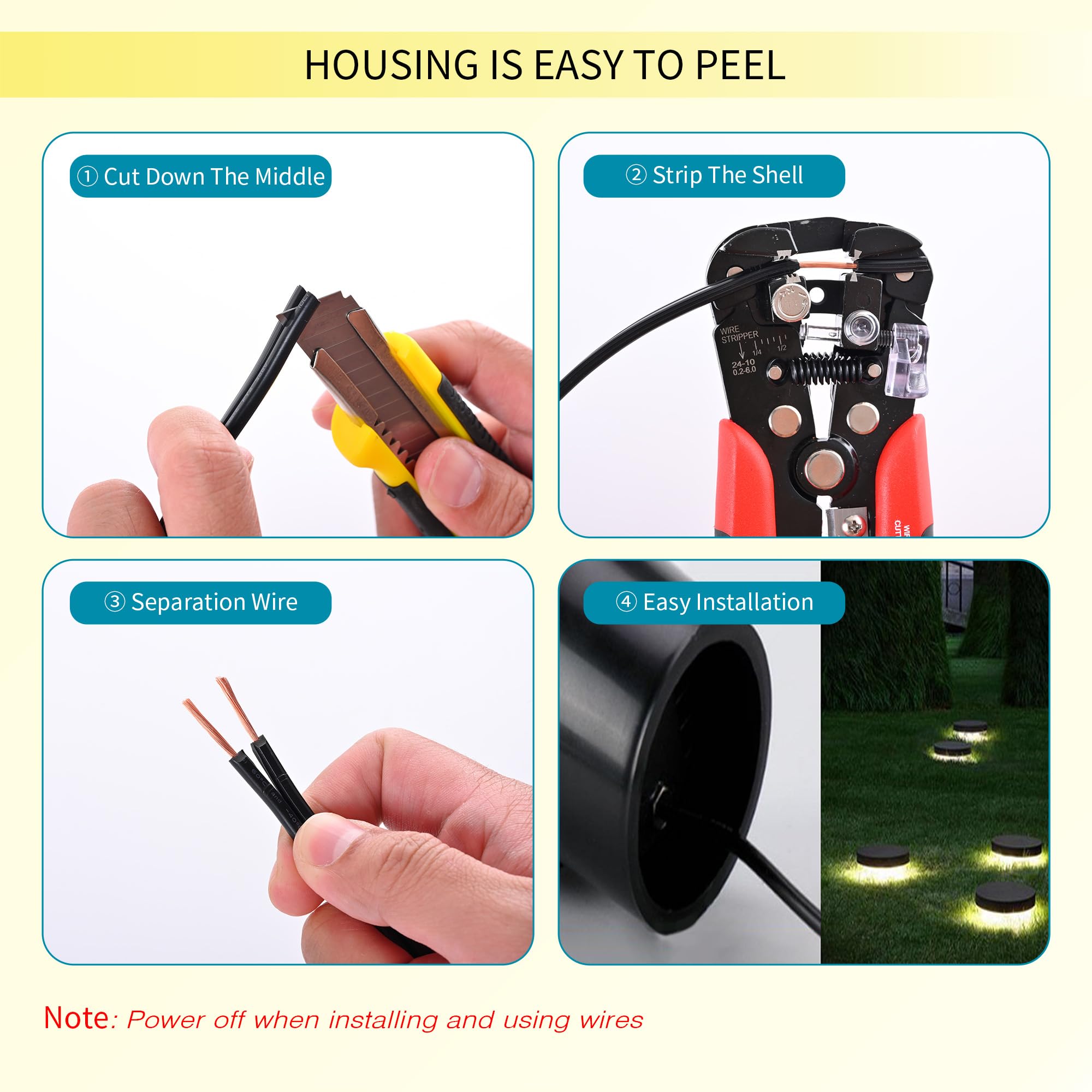 LUCKY TL waterproof garden cable for lighting in any weather