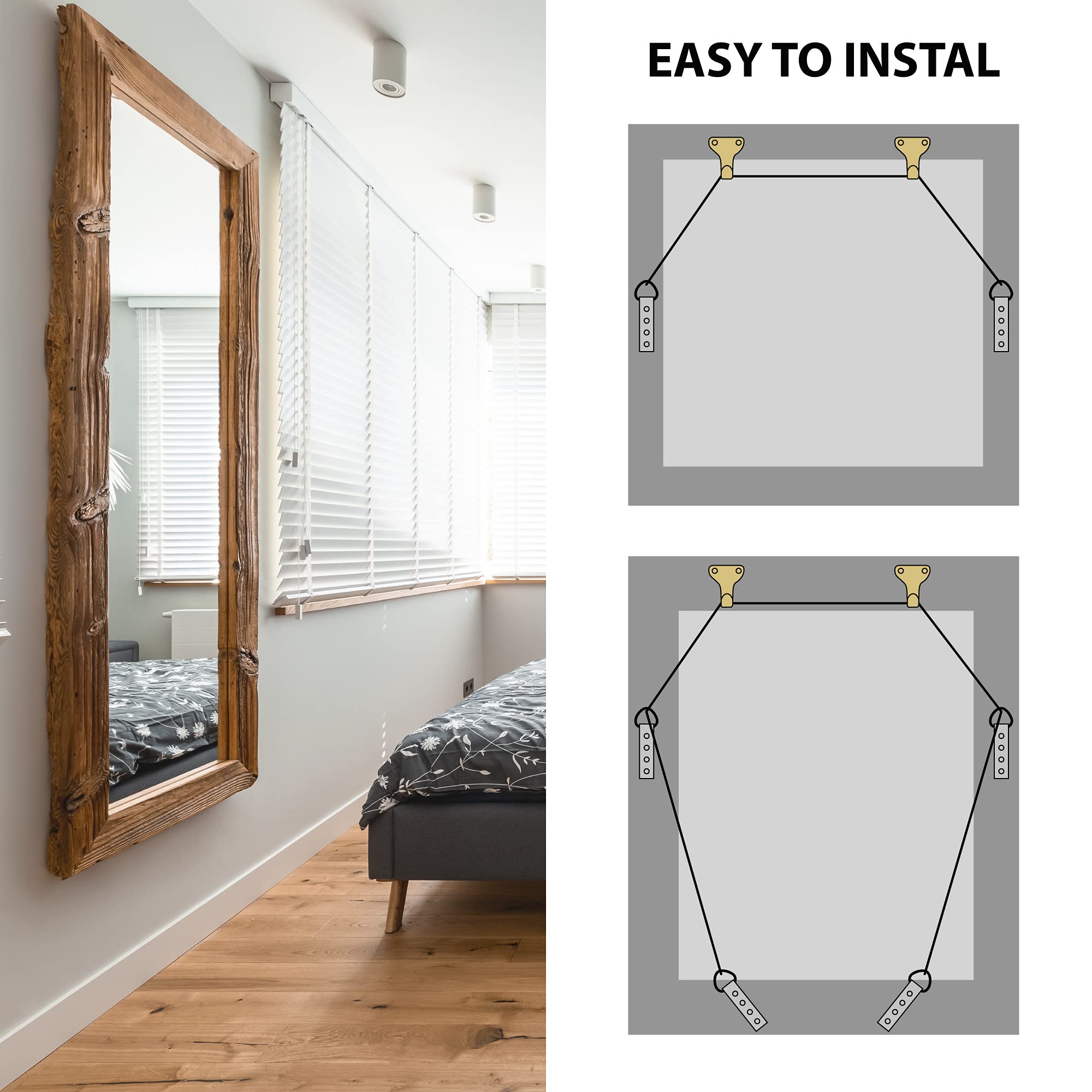 LuckyBeeBo bubble level ensures precise horizontal alignment during hanging.