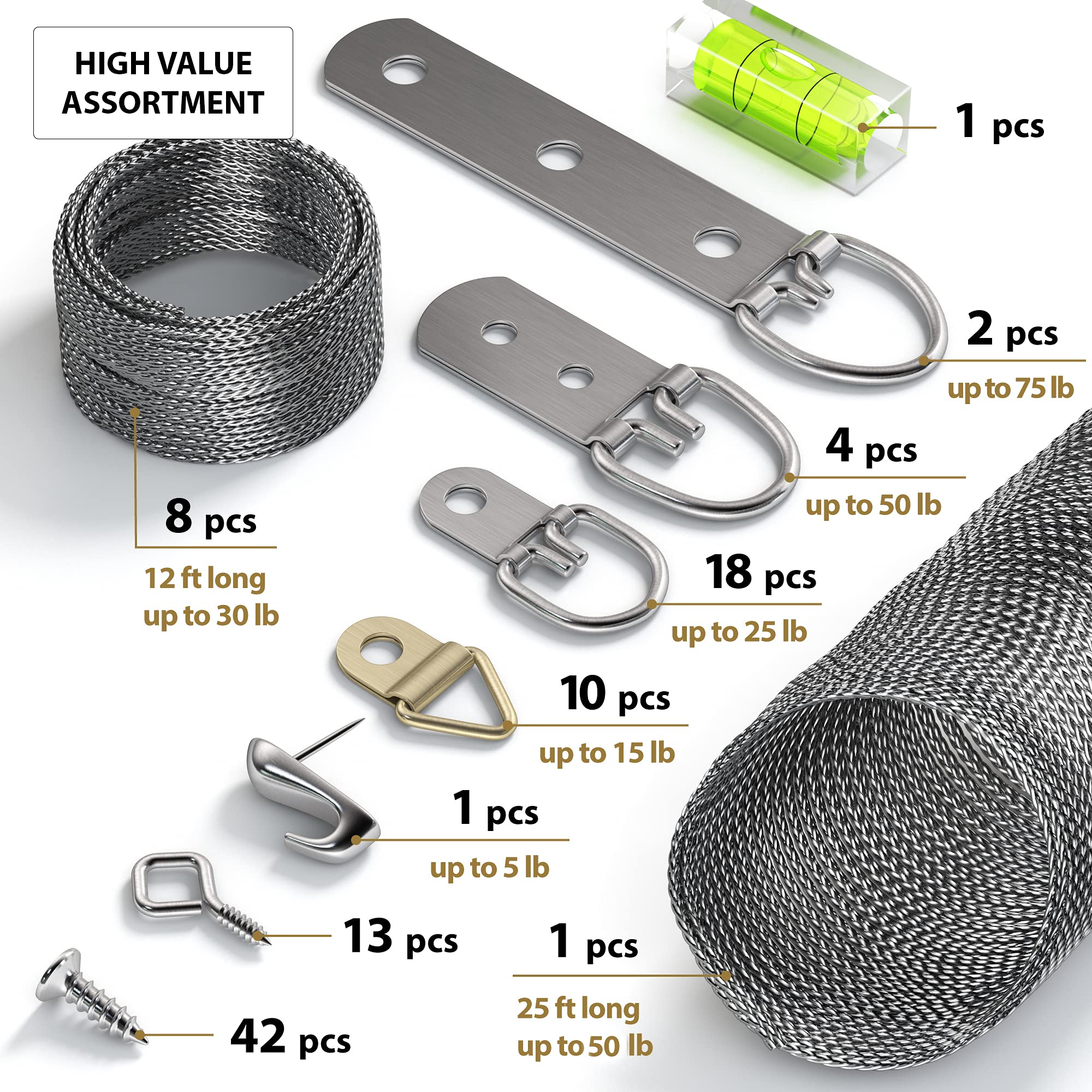LuckyBeeBo stainless steel wire resists rust for durability.