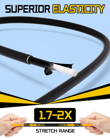 LuckyStraps stretchy-thai-latex bungee cords stretch up to 2x for flexible binding