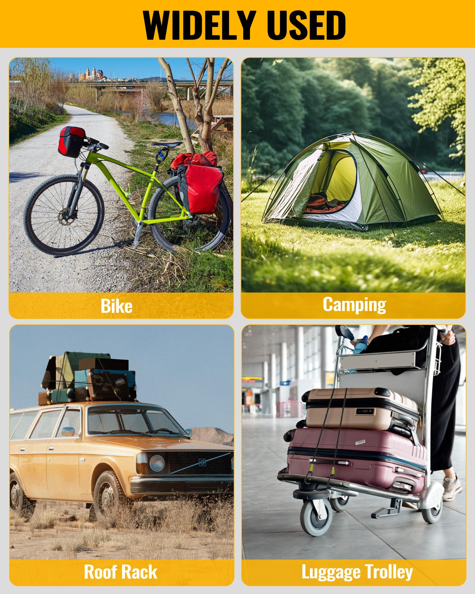 UV-protected rubber with durable polyester sleeve for long outdoor life