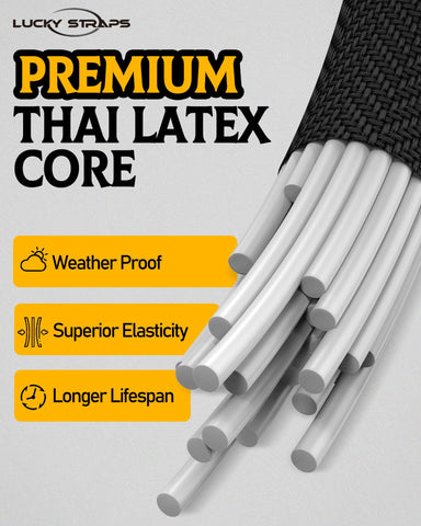 LuckyStraps UV-protected rubber wrap resists sun damage and wear.