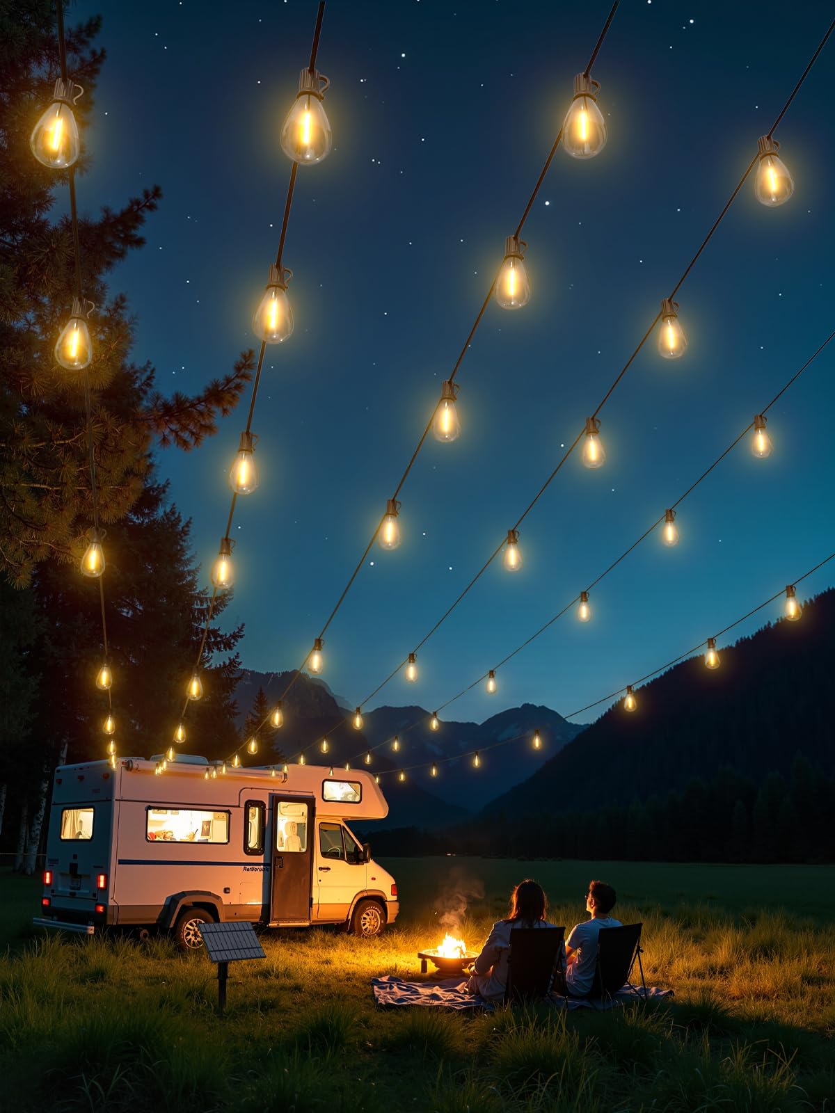 Luckystyle camping and outdoor use with reliable solar-powered brightness.