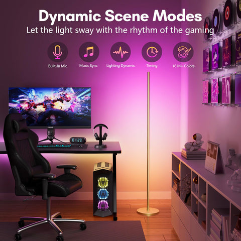 Luckystyle dynamic scene modes suit living room and bedroom moods.