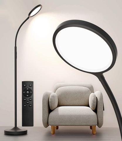 Luckystyle floor lamp base provides stable support on carpet and hard floors.