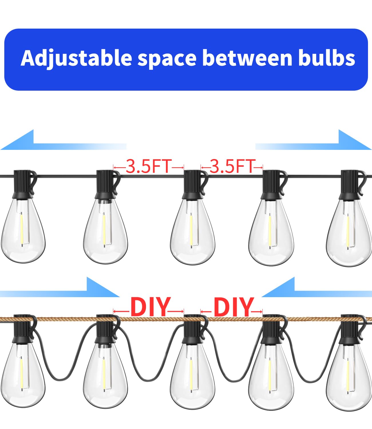 Luckystyle heavy-duty extension cord simplifies power setup across large areas.