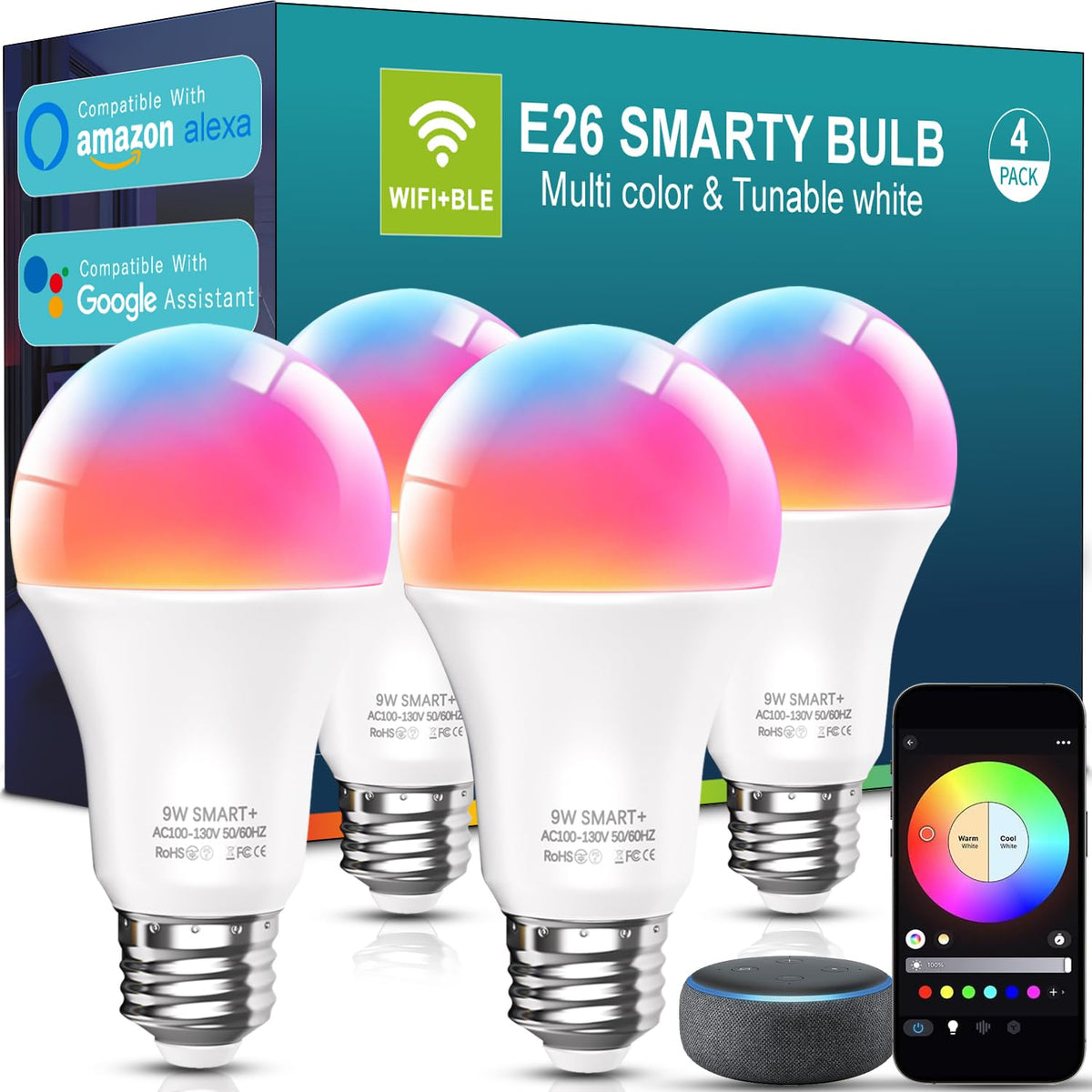 Luckystyle Smart Bulbs setup demonstrates effortless hub-free installation for quick control.