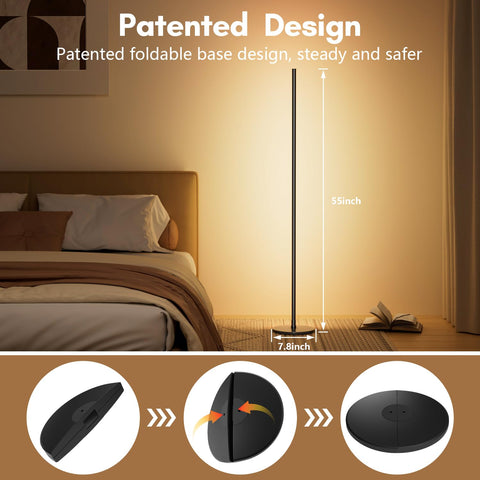 Luckystyle Smart RGB+IC corner lamp music-mode syncs lighting to your soundtrack.