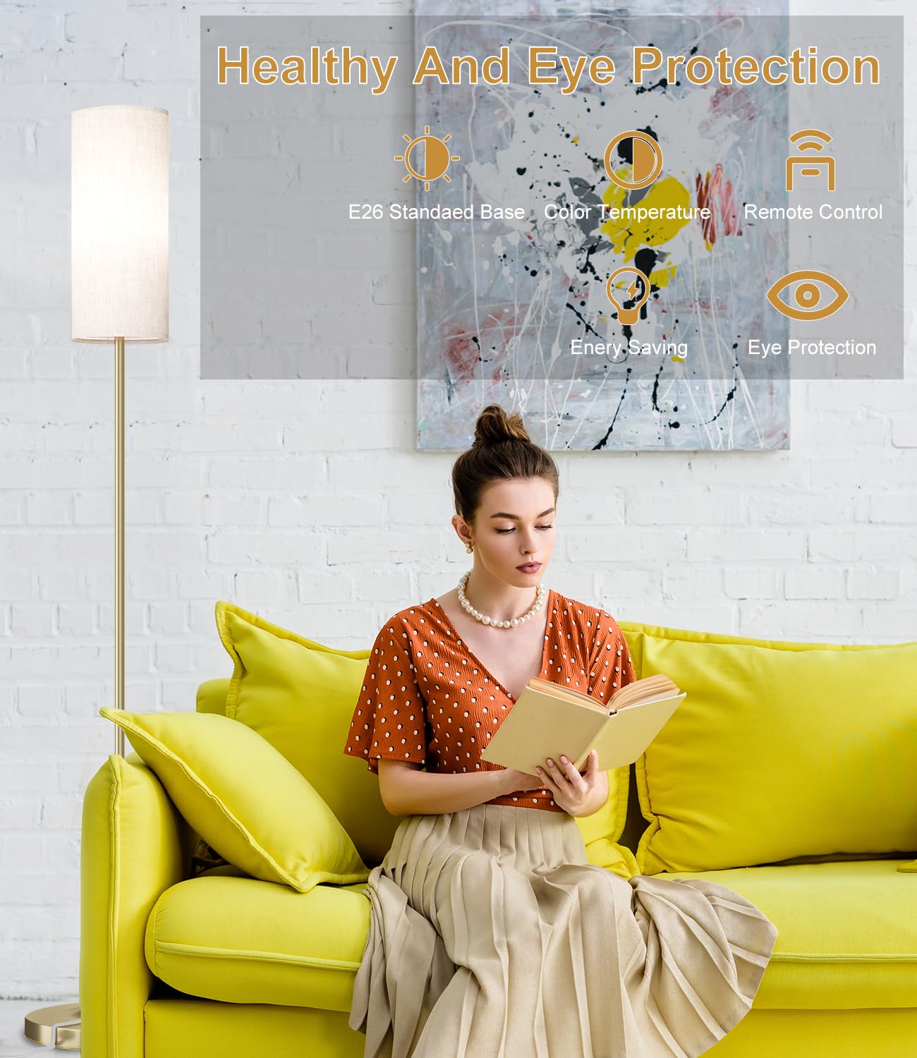 Luckystyle timer and night mode conserve energy with a gentle night glow.