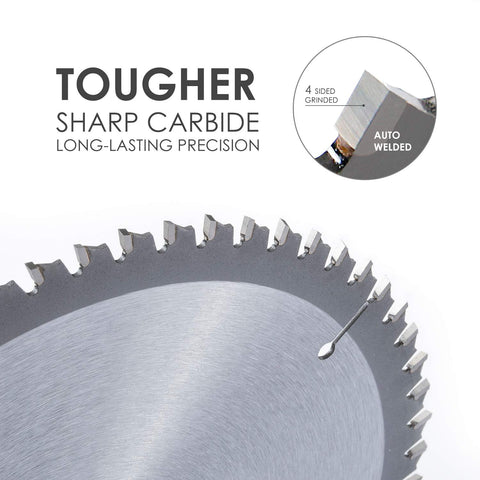 Luckyway carbide teeth close-up highlighting wear resistance and long blade life