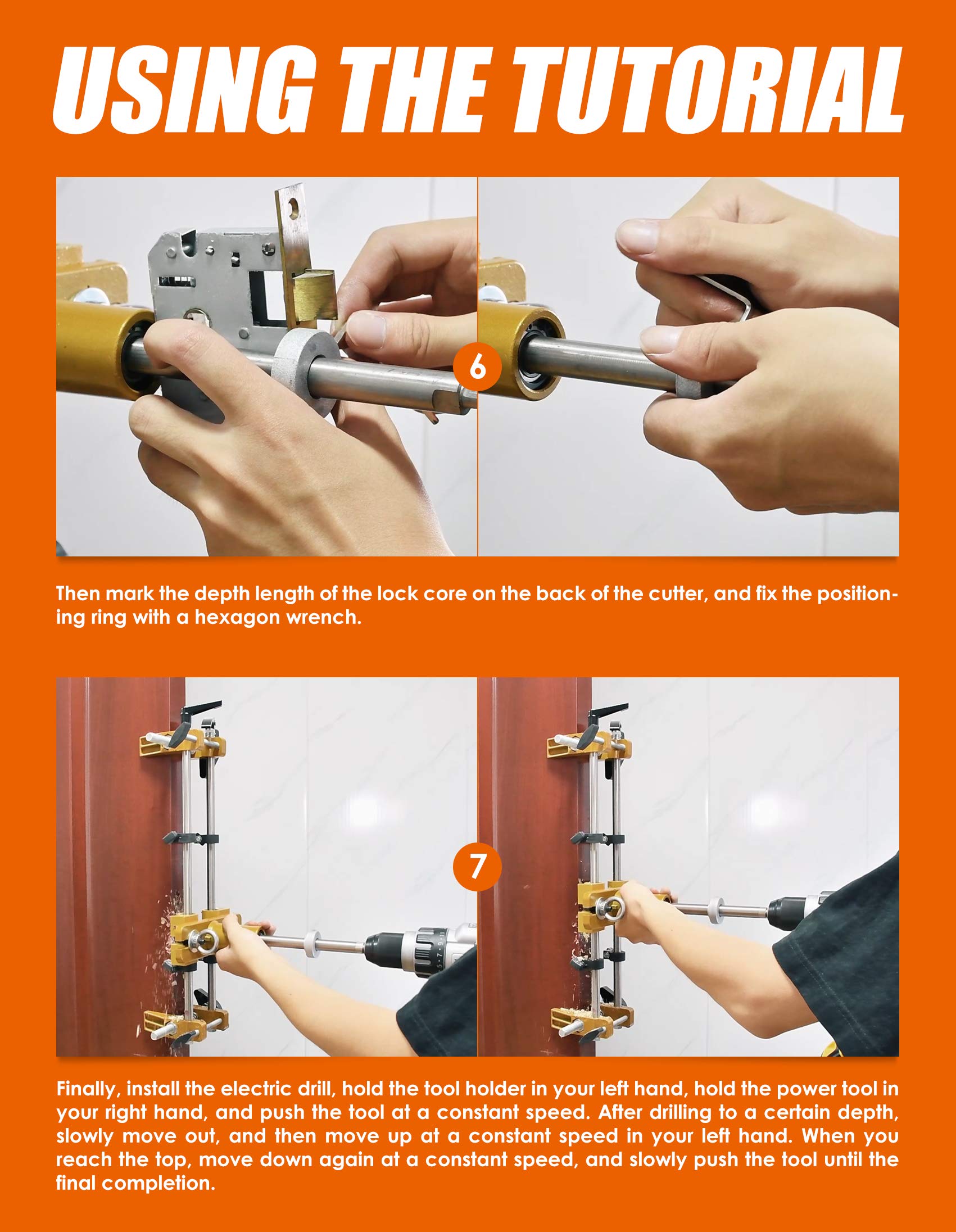 Luckyway accessories set with wrenches and rulers for quick setup