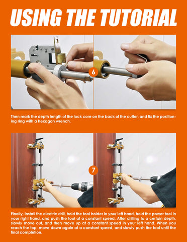 Luckyway accessories set with wrenches and rulers for quick setup