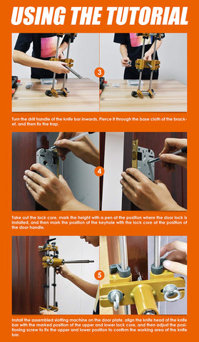 Luckyway 24 mm cutter for larger lock holes on sturdy doors