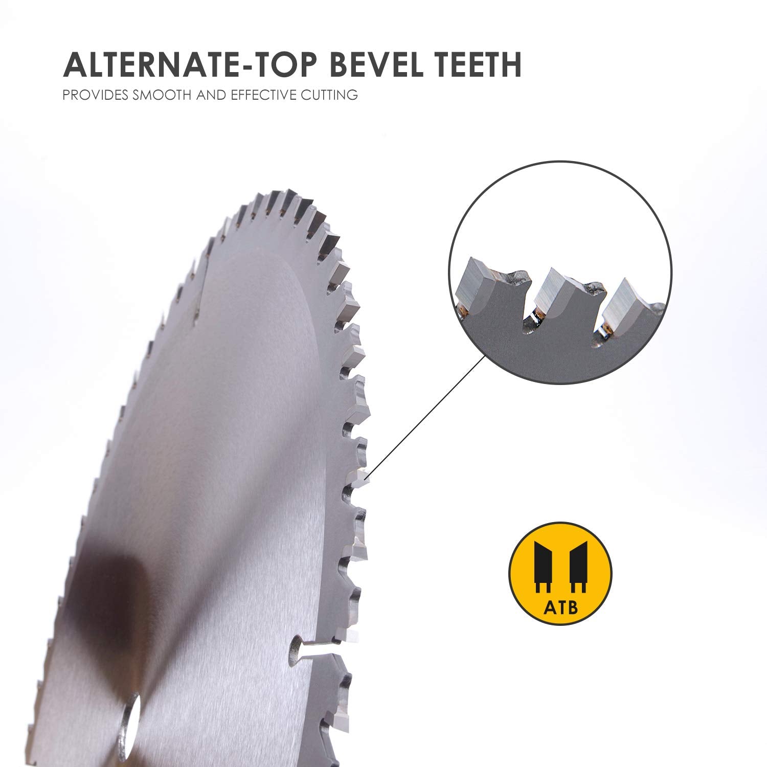 Luckyway tungsten carbide teeth resist heat and wear during cutting.