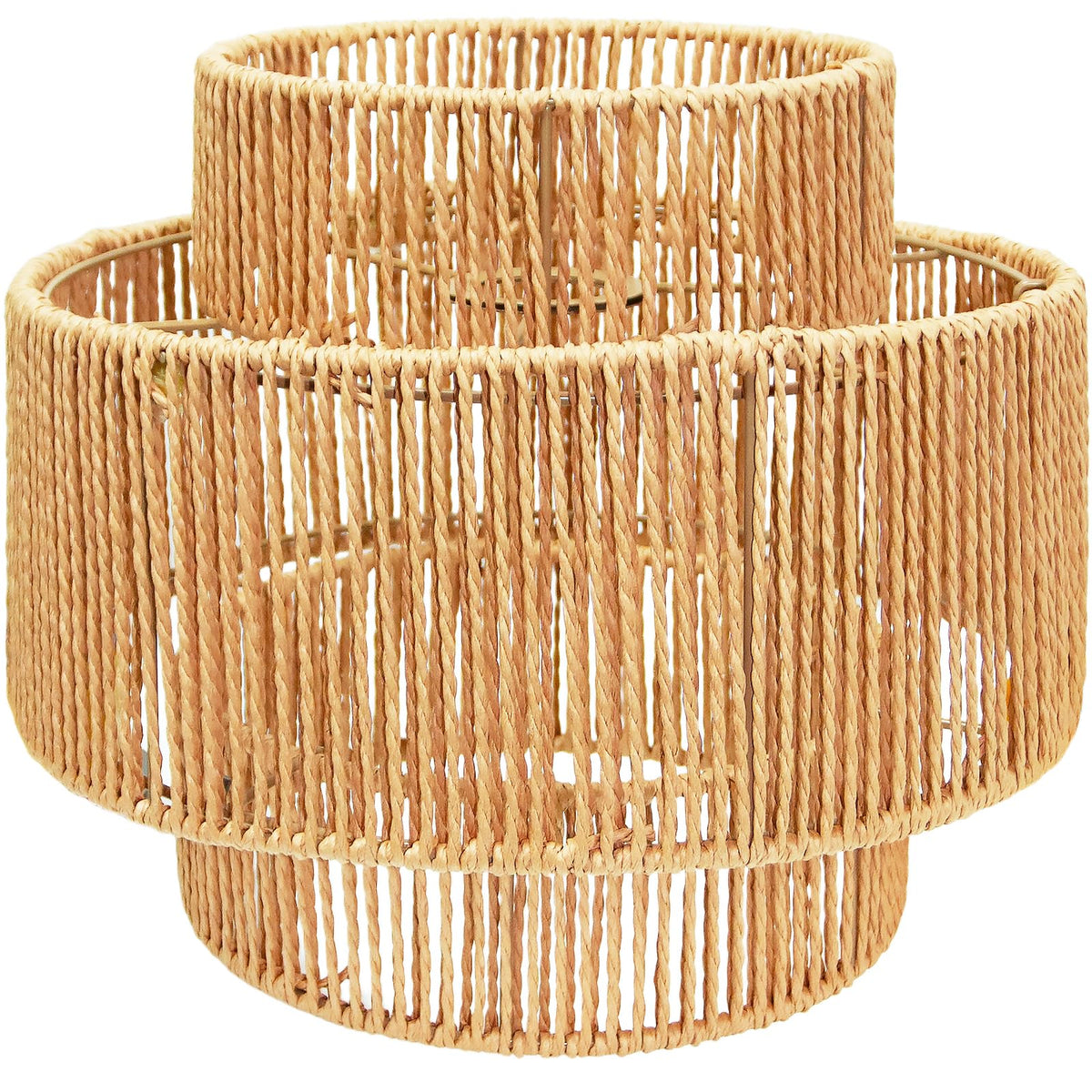 LUCORUSC rattan hanging lampshade close-up weave creating warm ambience
