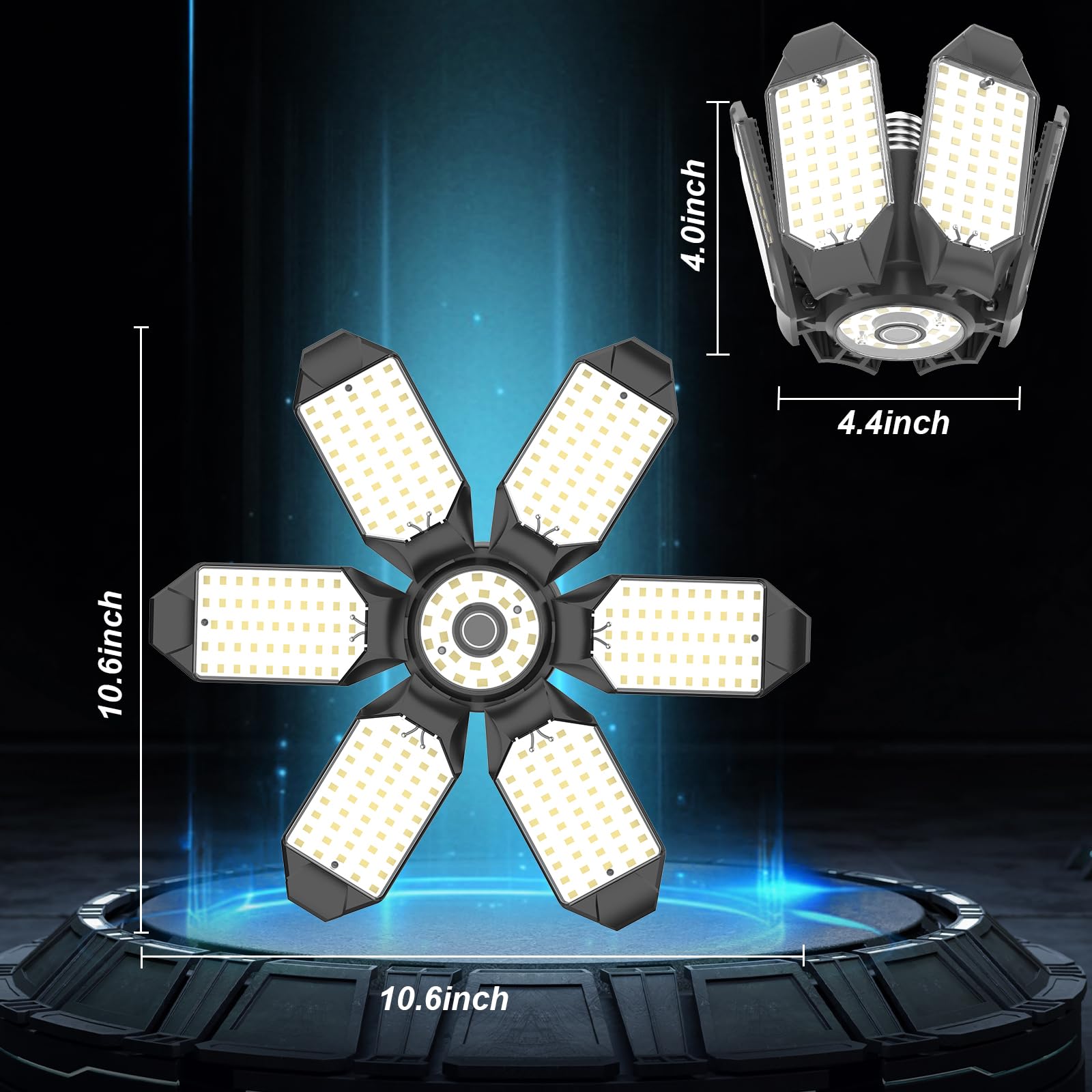 LUCORUSC wide 360° illumination covers large workshop areas.