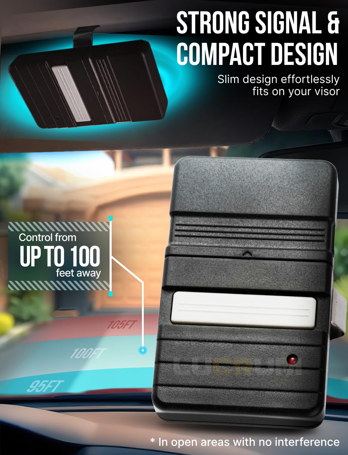 Lucrum GT90-1 dip-switch remote demonstrates compatibility with 9/12 dip settings