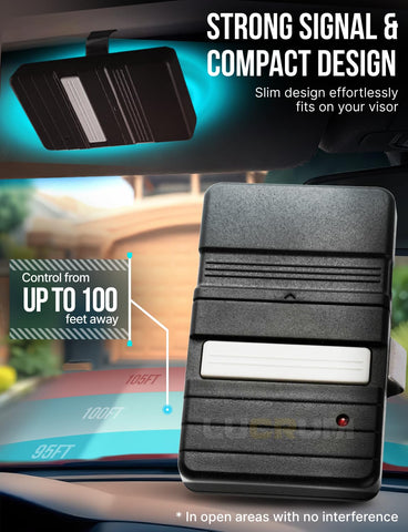 Lucrum GT90-1 dip-switch remote demonstrates compatibility with 9/12 dip settings